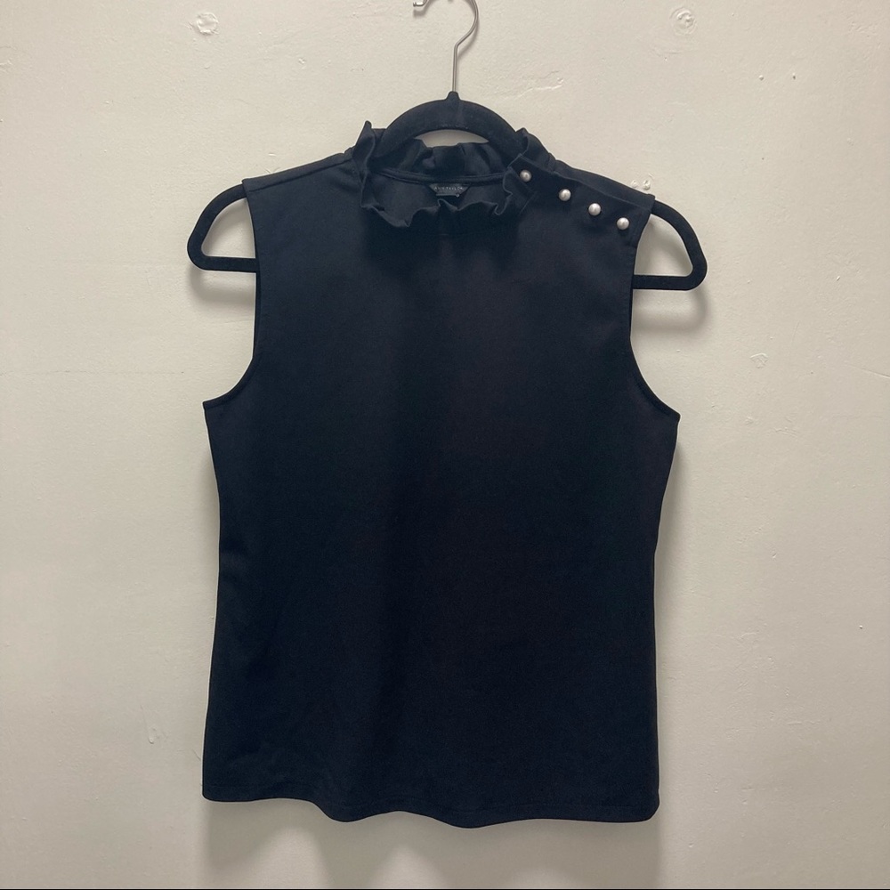 Pearly Embellished Sleeveless Blouse